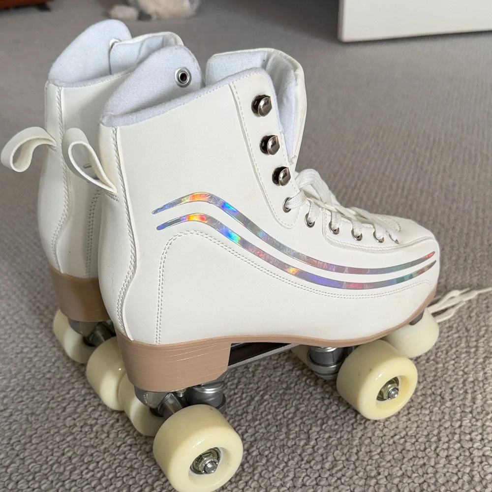 Altar'd State White Roller Skates - Picture 2 of 6